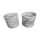 Pair of reconstituted stone planters