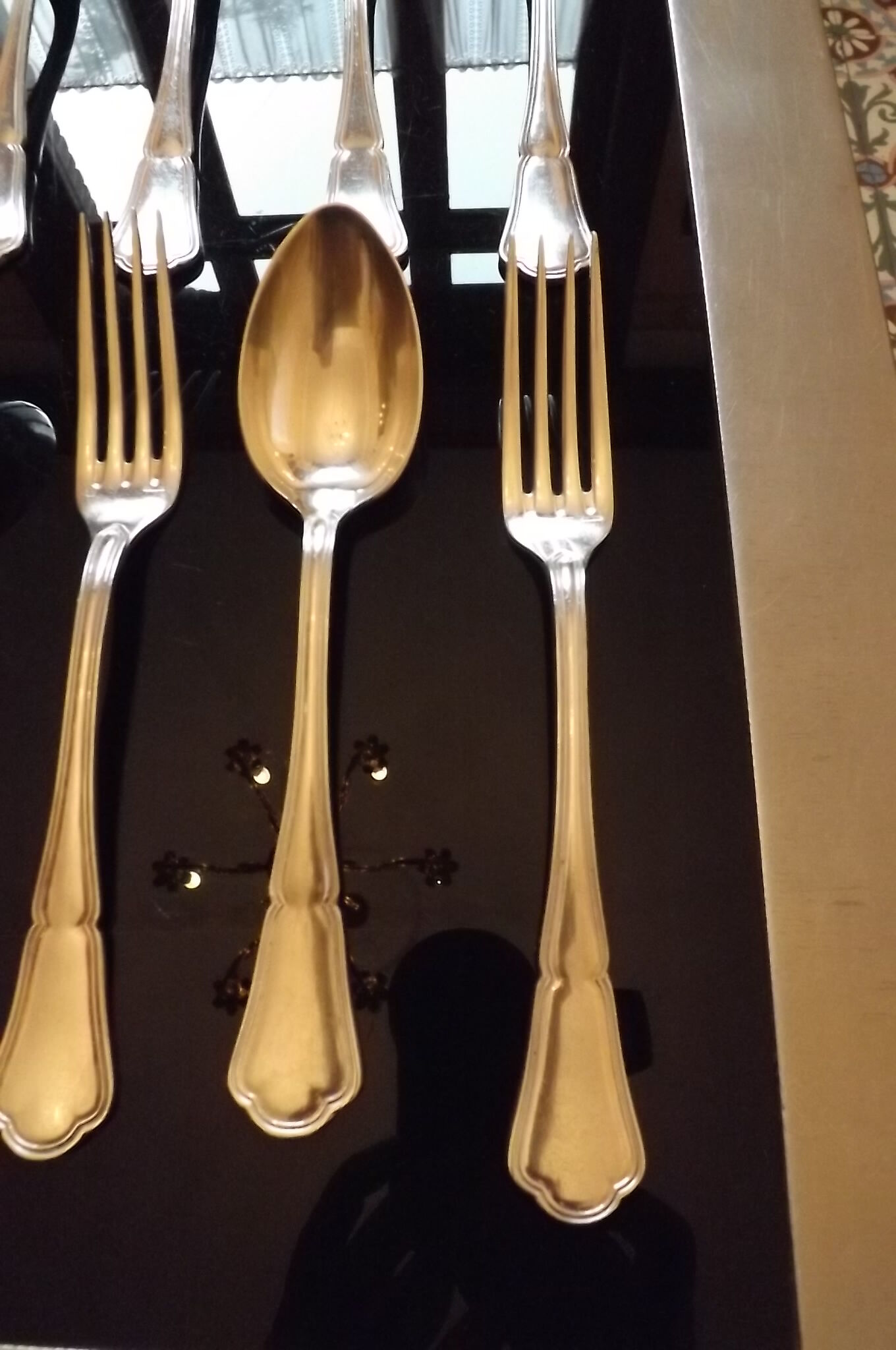 24 cutlery forks and spoons ercuis 20th