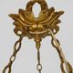 Art Deco 1 Feu Noverdy France basin pendant light in marmoreal glass paste