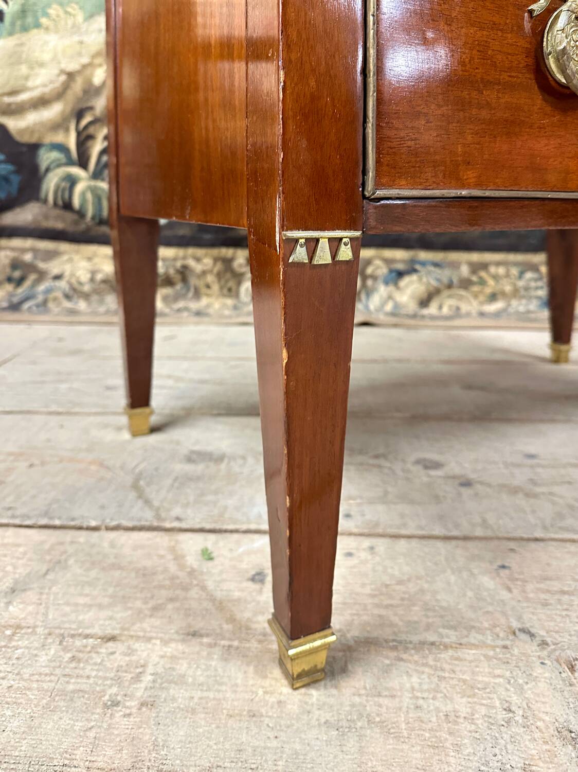 Small Louis XVI Style Mahogany Commode. Napoleon III period