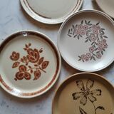 Vintage stoneware plate service