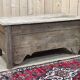 Banc coffre du  18ème en chêne brut - L=1m32, P=65cm, H=62cm.