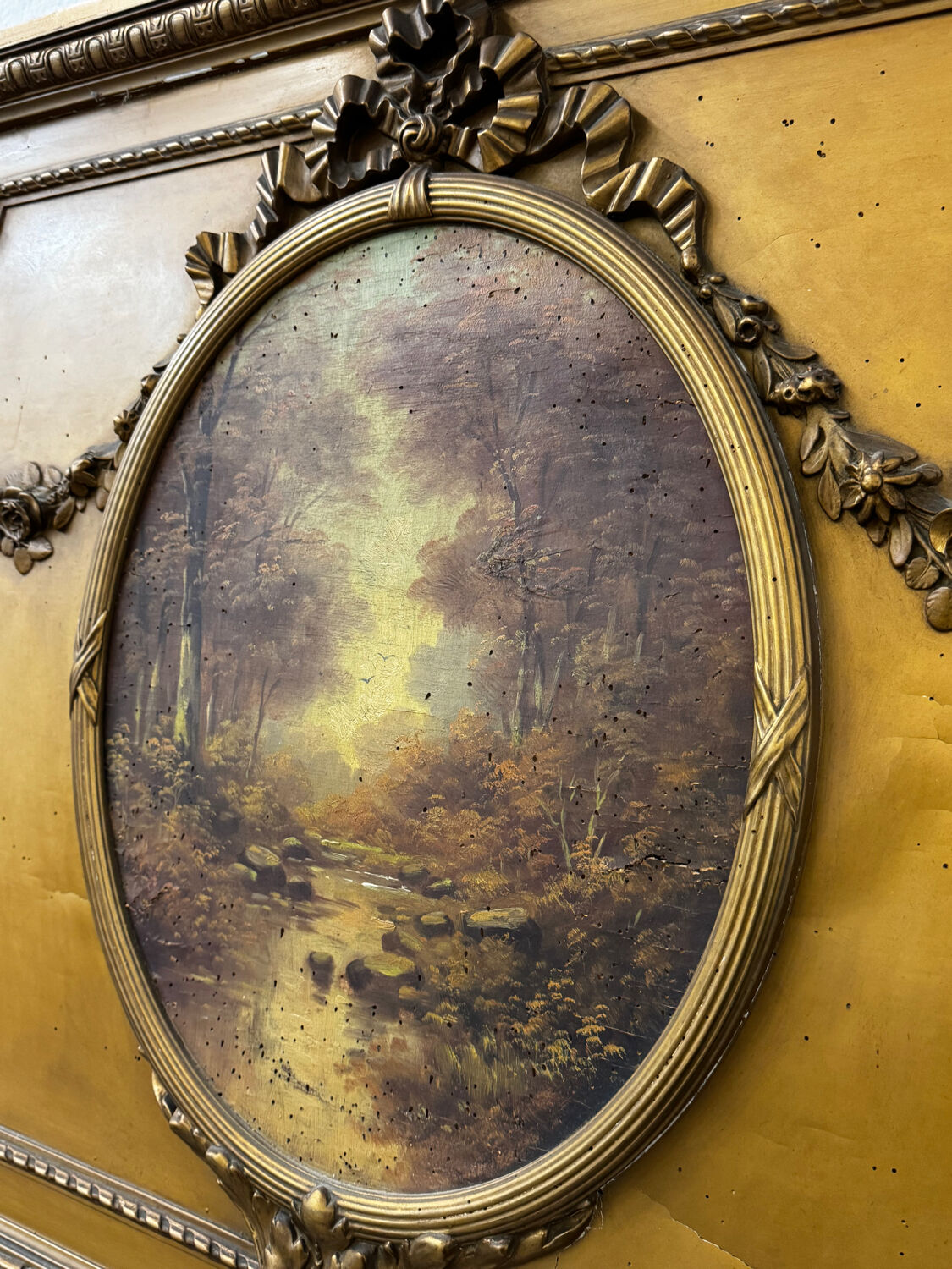 Louis XVI style trumeau mirror