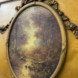 Louis XVI style trumeau mirror
