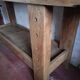 Waxed oak cabinetmaker's workbench
