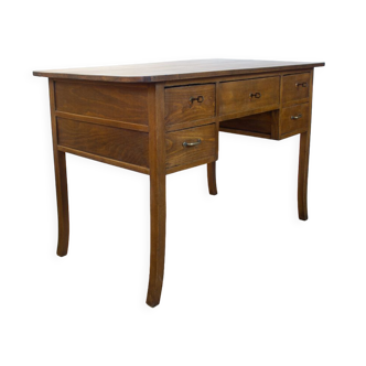 Walnut Art Nouveau Desk, Spain, 1910's