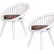 Pair of Scandinavian Design Chairs, 60s, Leather Wood