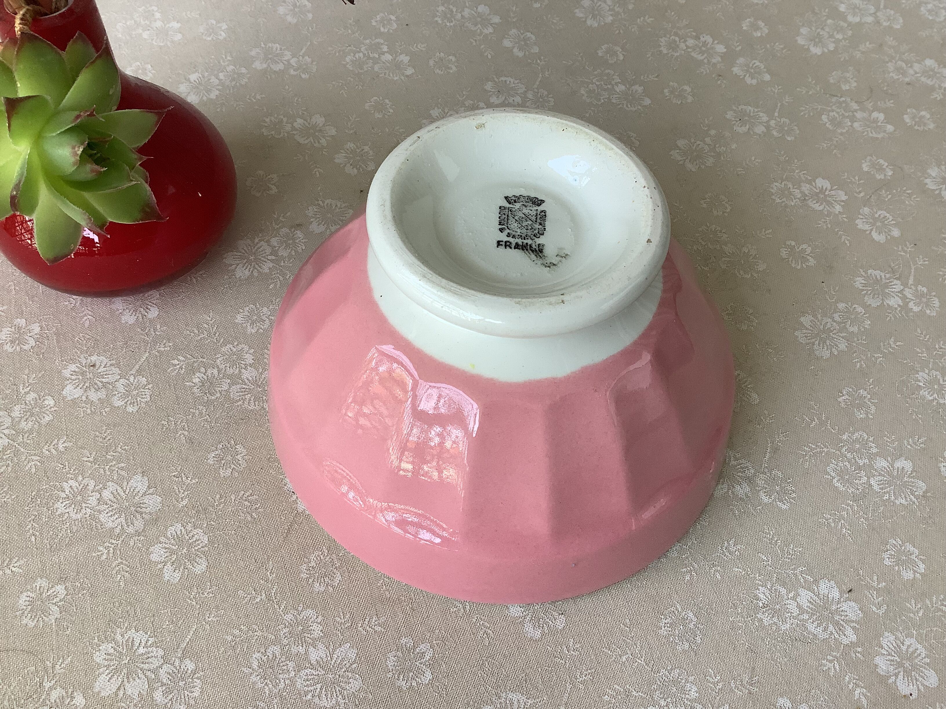 Pink Digoin Bowl - Medium Model