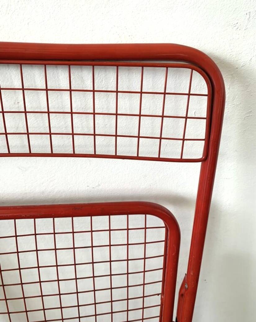 Ted Net folding chair red Niels Gammelgaard