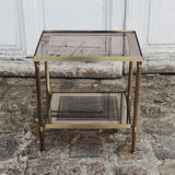 Brass side table