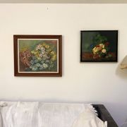 Huile sur toile - Bouquet impressionniste - 1950 il