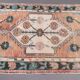 Turkish oushak rug 164x77 cm vintage carpet