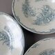 3 vintage deep plates in ironstone by L&G model Oeillets 220524