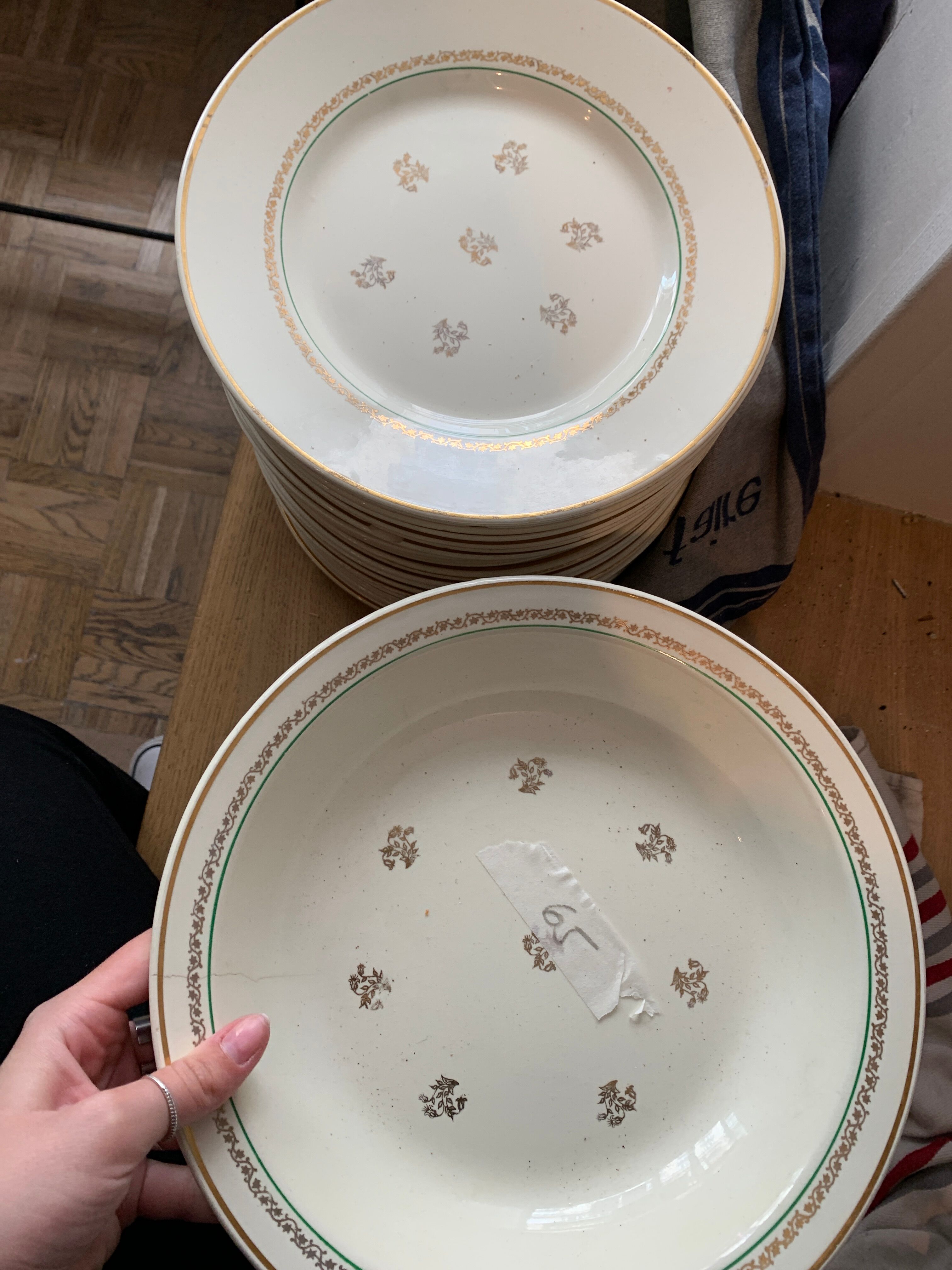Lot 31 Gien porcelain plates