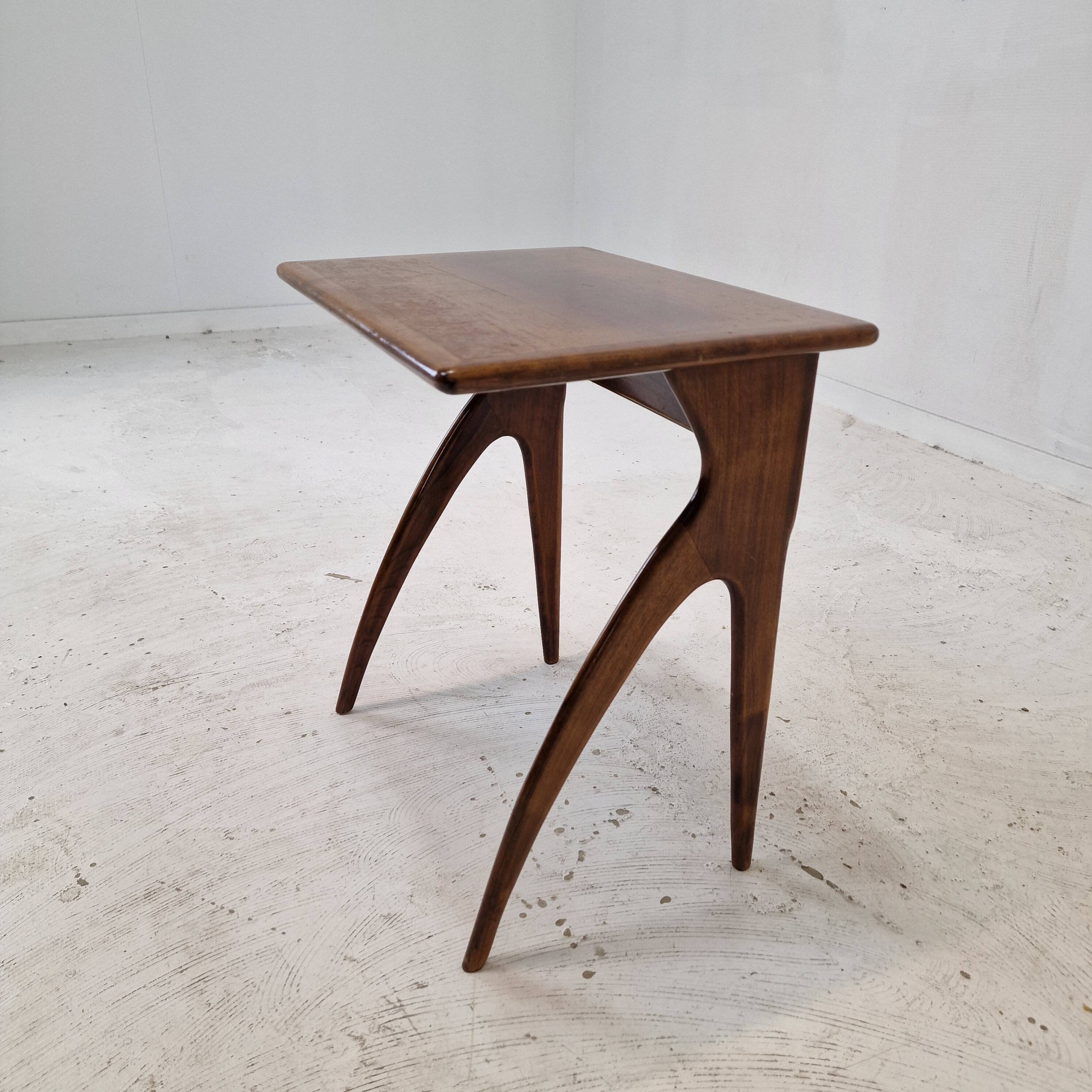 Italian Wooden Side Table, 1930s