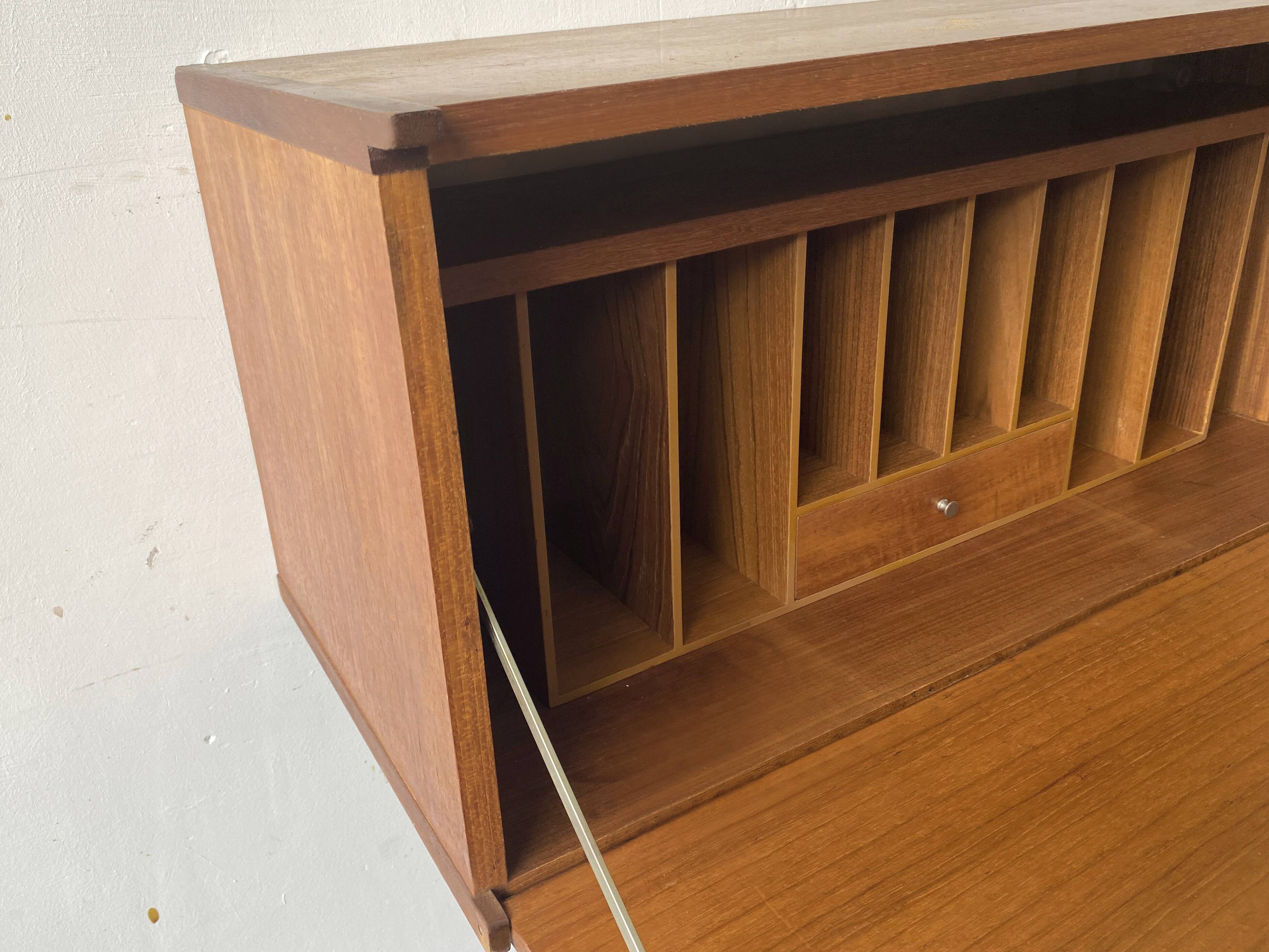 Mid-Century Modern wall mounted desk unit by Beaver and Tapley