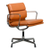Charles & Ray Eames EA208 Soft Pad Chairs Chrome and Cognac leather, Vitra