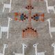 Handmade multicolored Berber pattern kilim rugs 70x120cm