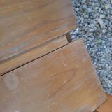Set of two regain wooden chairs by roland haeuster, for les arcs selection charlottes perriand
