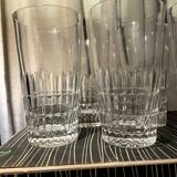 Set of 6 daum crest crest long drink orangeade glasses