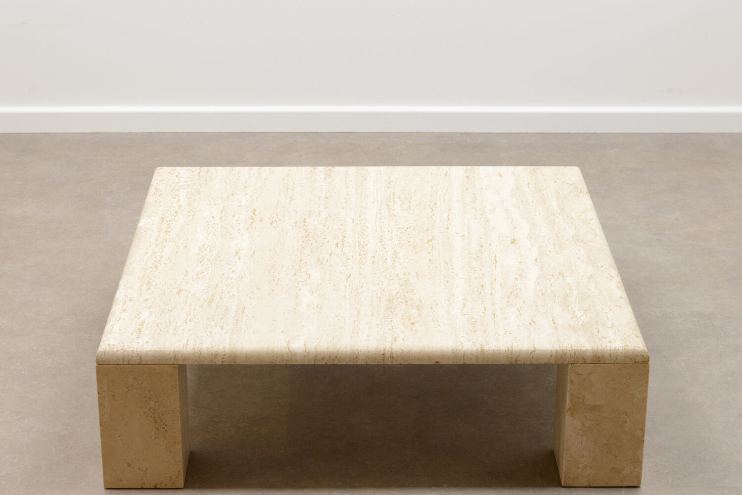 70’s Italian travertine coffee table.