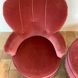 Paire de fauteuils crapaud