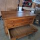 Louis Philippe 19th-century chest of drawers in solid walnut.