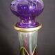 Art Deco glass carafe from Murano, Punto Arte workshop, Luigi Bormiol style.