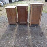 3 Walnut Nightstands 19th