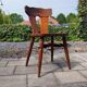 Vintage Brutalist Stube solid wood dining chair