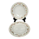 Pair of soup plates by EPIAG | ribbons/bows and garlands