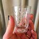 Suite of 11 port or digestive glasses in engraved glass from the 1930-1940
