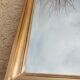 Beveled mirror gilded frame 140x42