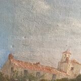 Oil on landscape canvas