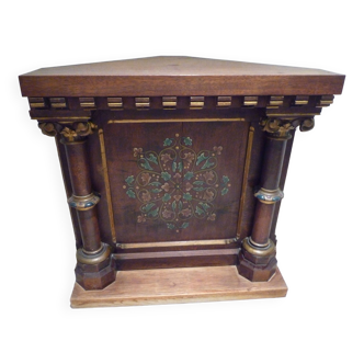 Old corner console, Chapel furniture..