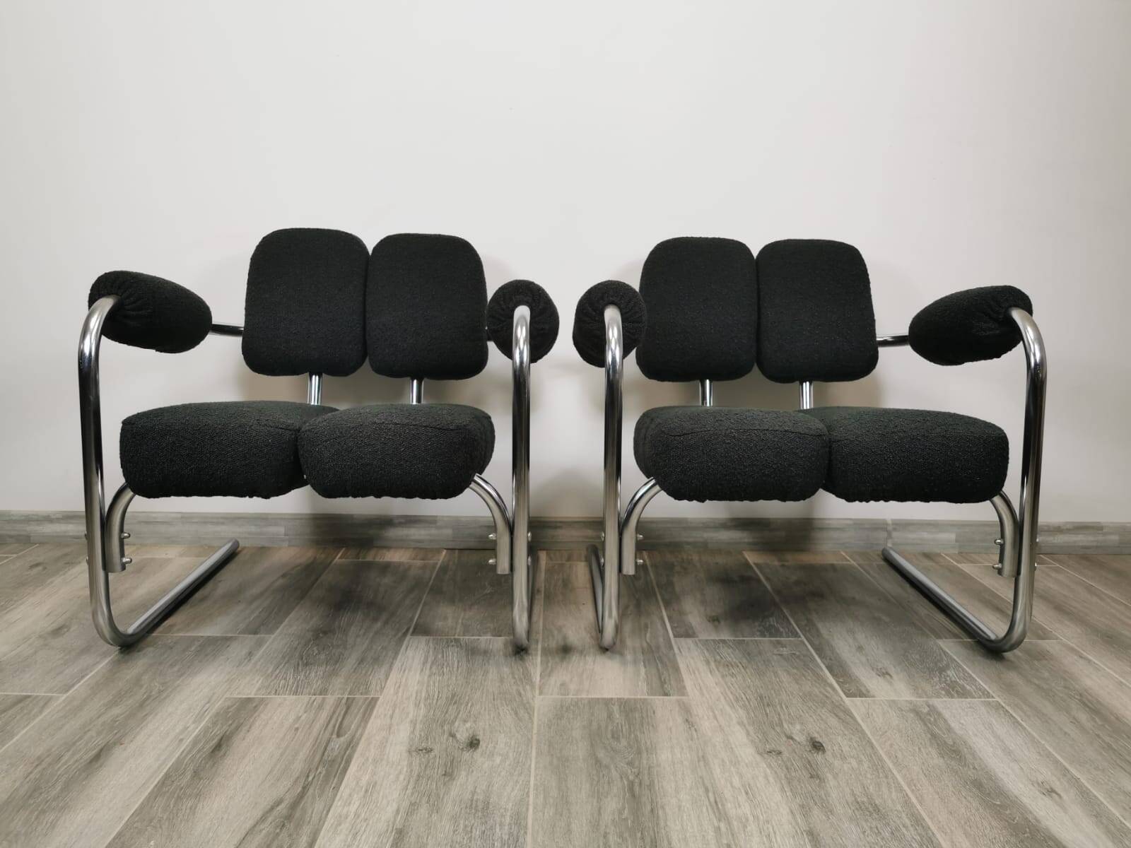 Mid-century restored armchairs