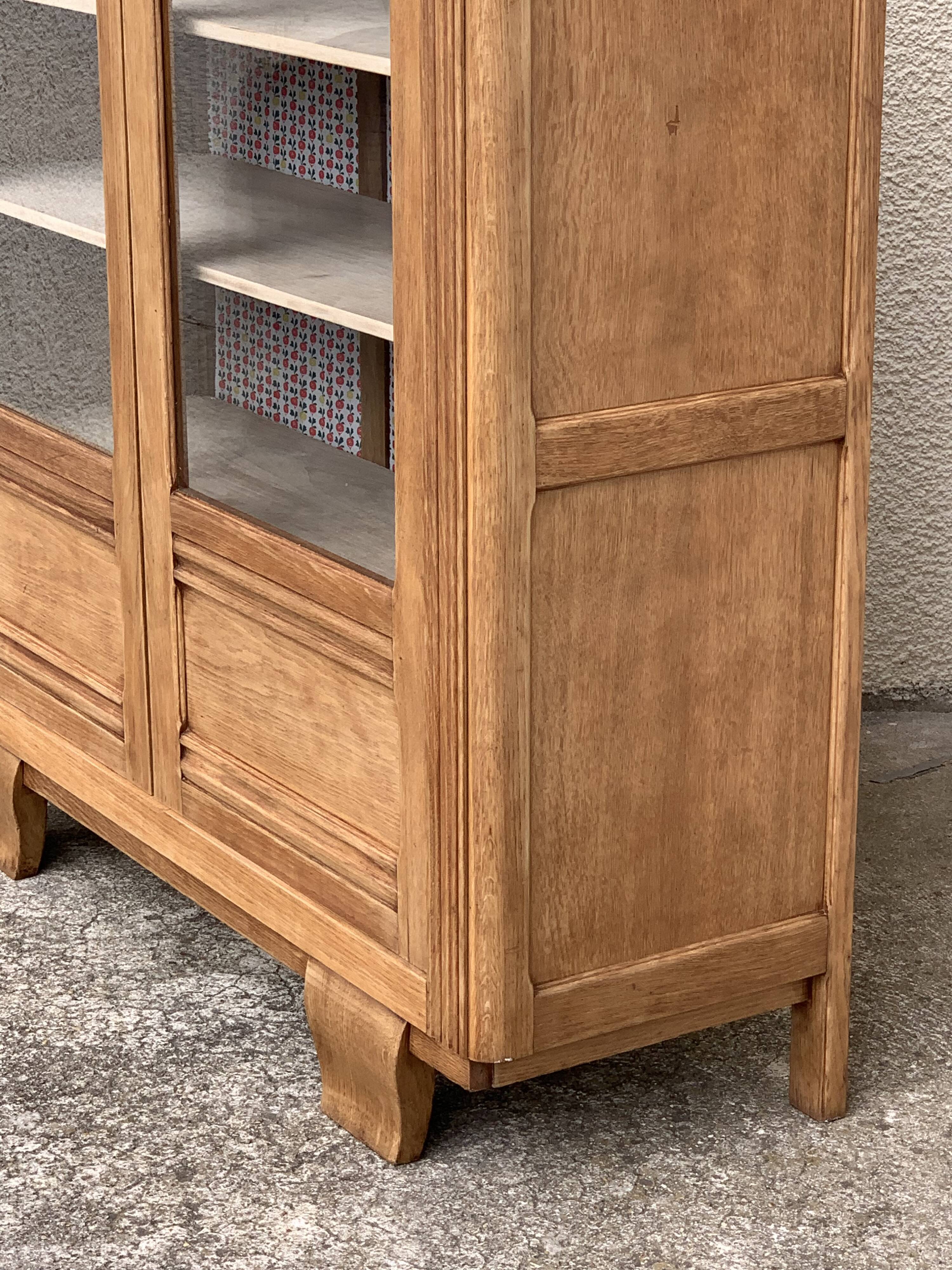 Parisian glazed wardrobe 1930 raw wood