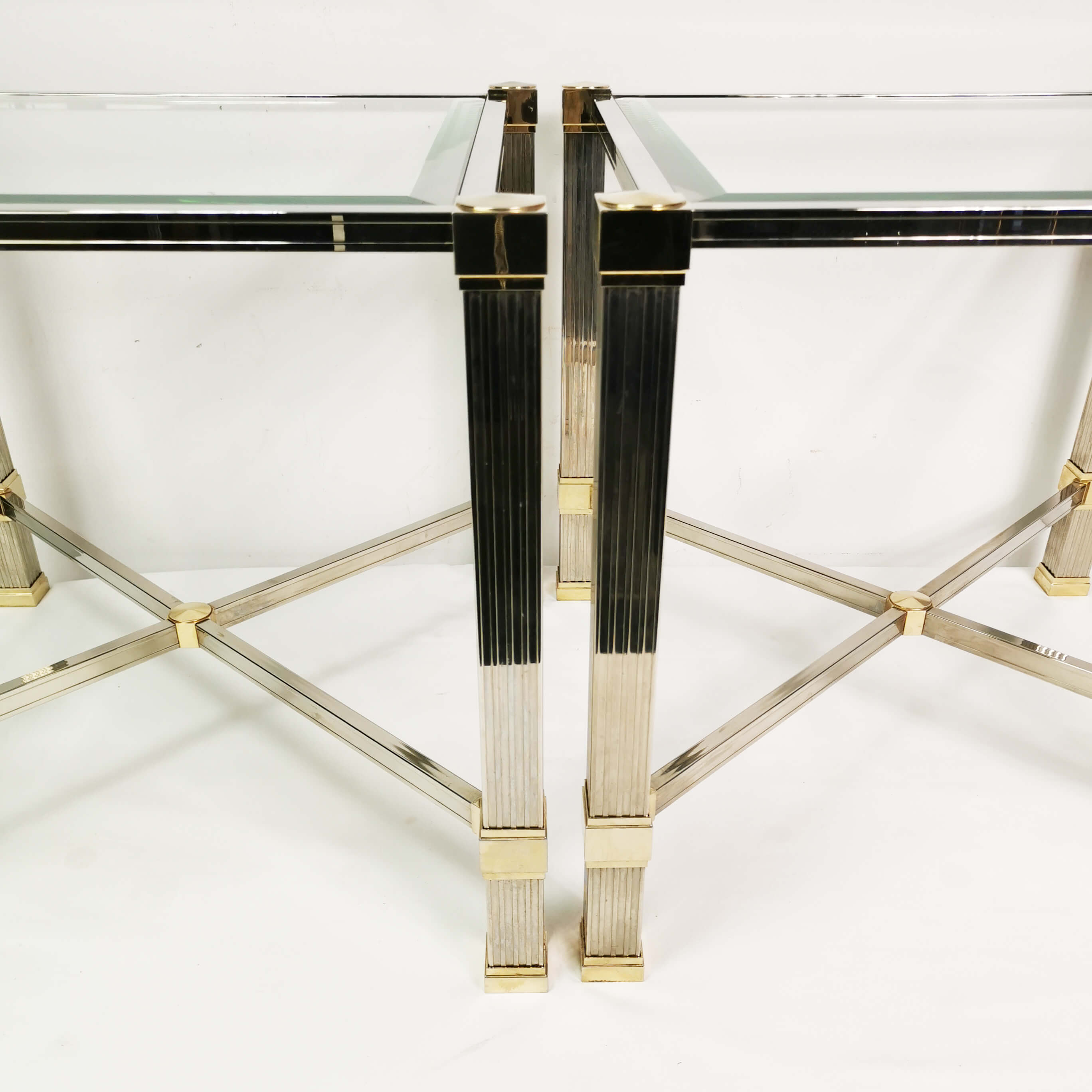 Hollywood Regency coffee tables, Pierre Vandel Paris, France, 1980s