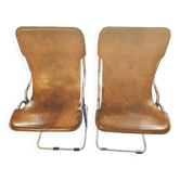 Pair of "Calla" model chairs by Antonio Ari Colombo for Arflex.