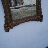 Golden mirror  65x100cm