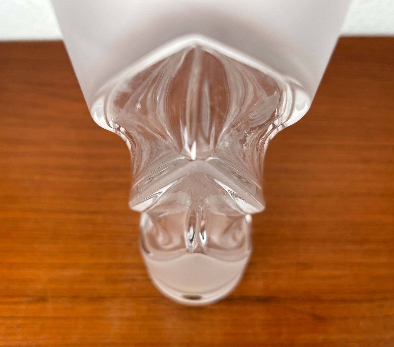 Vintage glass vase from the German Malachit series by Peill & Putzler, 1970s.