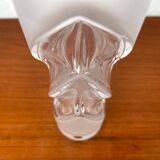 Vintage glass vase from the German Malachit series by Peill & Putzler, 1970s.