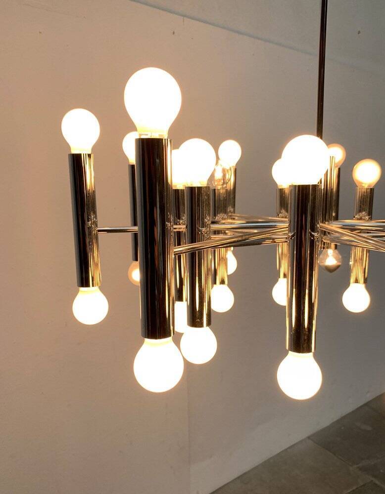 German lustre from the mid-century space age by Doria Leuchten, 1960s.