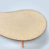Kindey Shaped Coffee Table with Mosaic Tiles