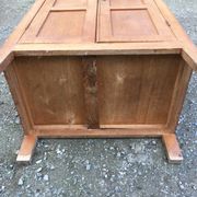 Vintage wardrobe with compass feet in beech