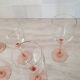 6 Verres à vin / verre à pied Rose
