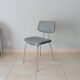 Vintage chair in skai and chrome 1950s