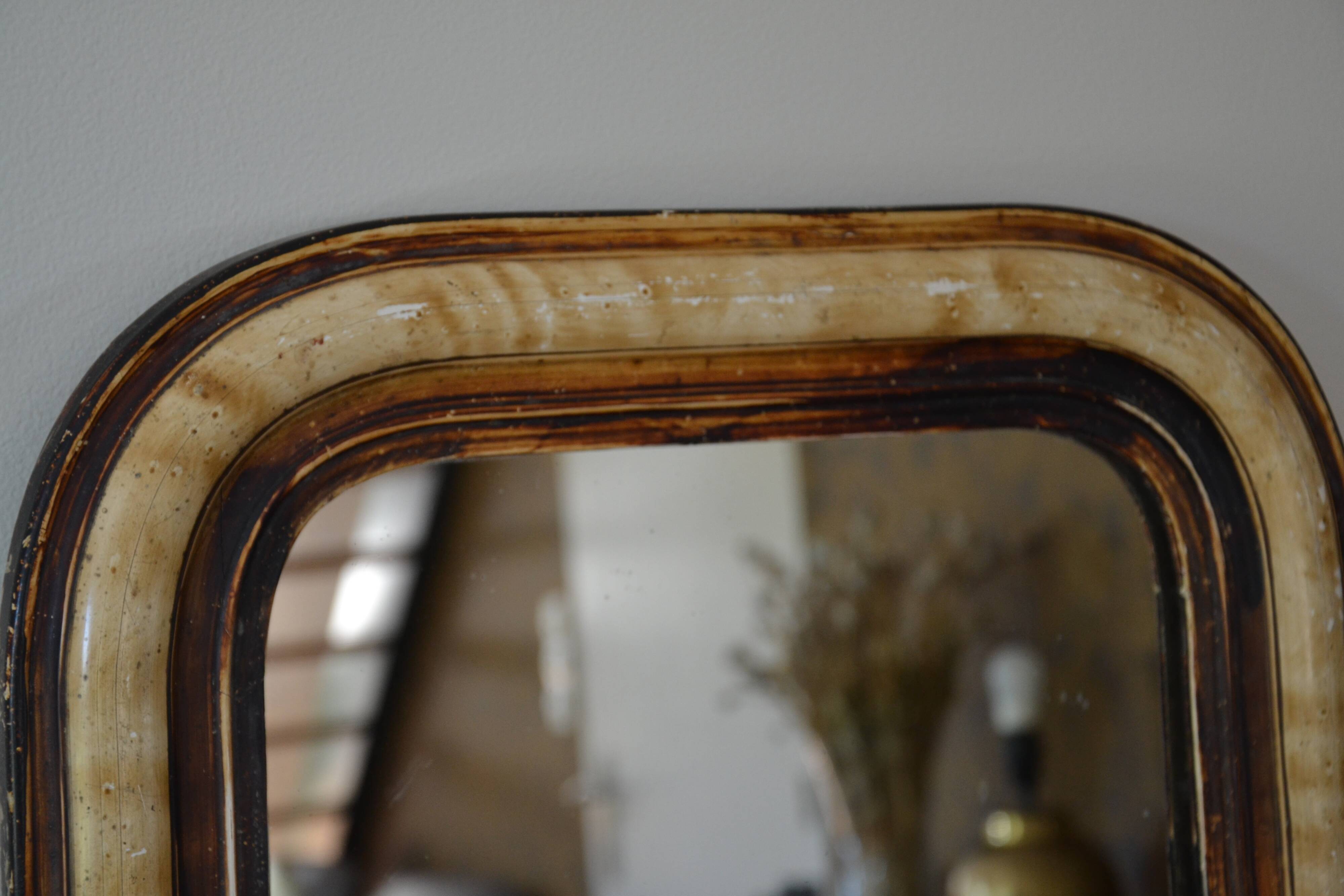 Ancien miroir Louis Philippe 58/47 cm