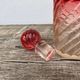 Old bottle pink Baccarat ancient crystal perfume / toilet accessory