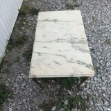 Vintage brass marble coffee table